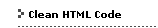 Clean HTML Code